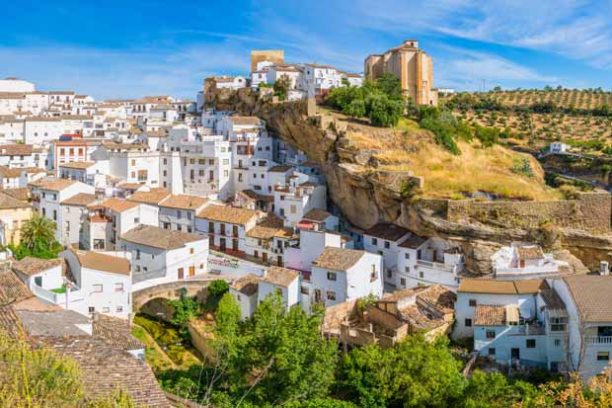 The beautiful village of Setenil de las Bodegas, Provice of Cadi