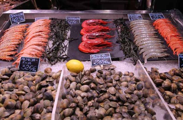 Mercado de La Esperanza en Santander, Cantabria, España