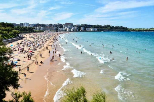 beach in spain, photo as a background, digital image