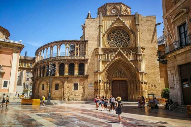 View on the fantastic cathedral of Valencia. June 2022 Valencia,